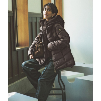 リッチ見え【ダウン】は微糖ブラウンで大人の抜け感を！レイヤード風がオシャレ