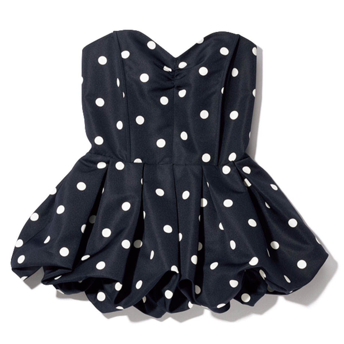 ユナスのドット柄ビスチェ