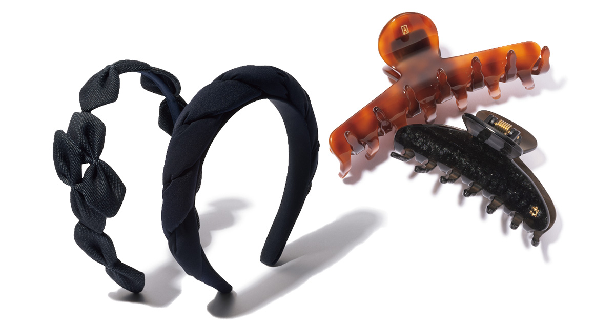 カチューシャとヘアクリップ