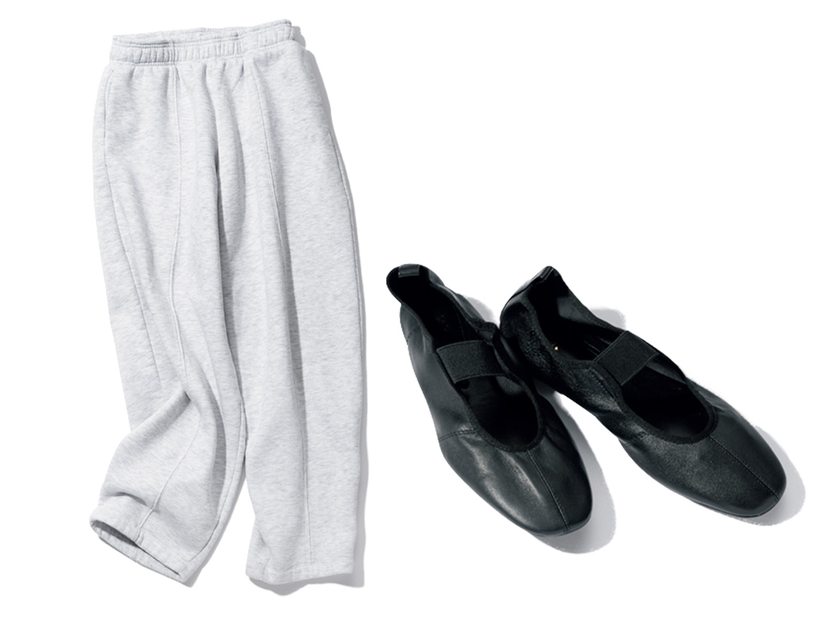 毎年買い足すZARAのスウェットパンツ＆バレエシューズ