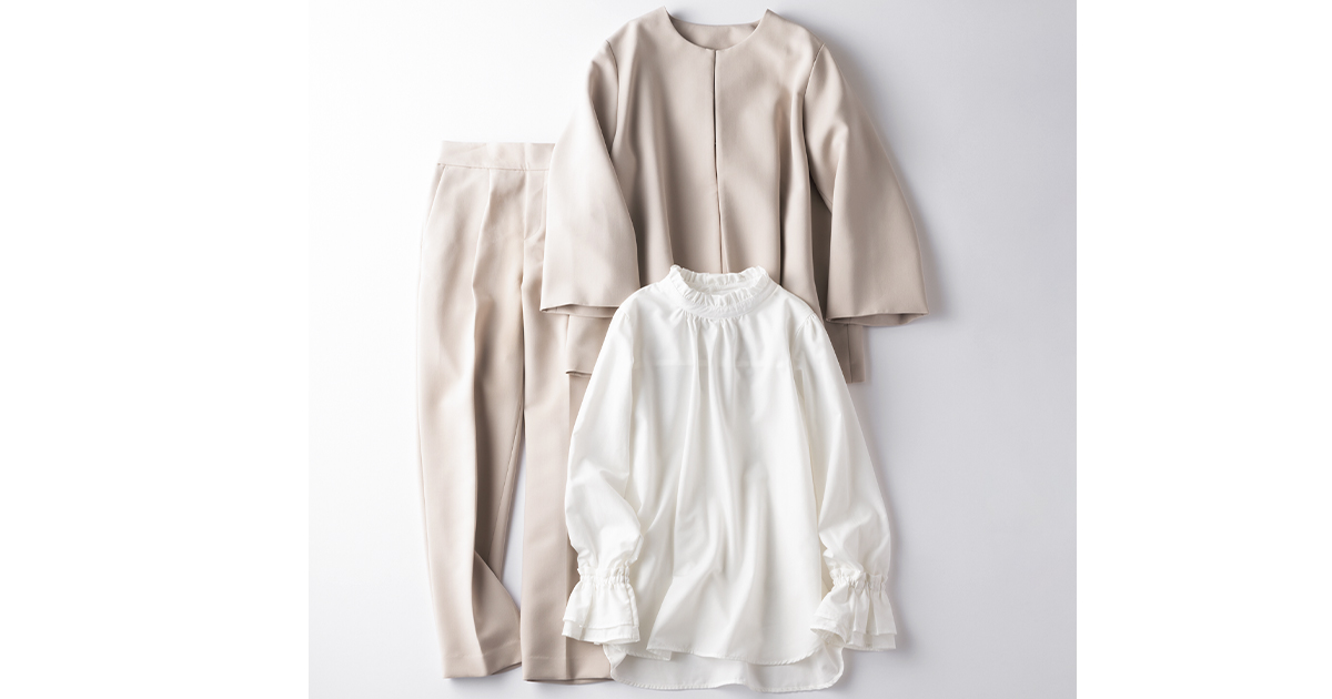 ベルメゾンの3点セットアップ