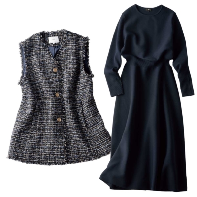 【1万円台から】“1人1枚”系ツイードジレも！復職ママの本命ワードローブ3選