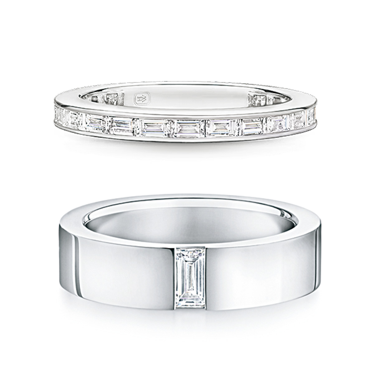 ハリー・ウィンストンのスクエアカットのダイヤモンドリング