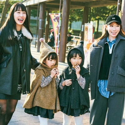 VERYママの“親子で楽しむオシャレ”を拝見！さりげないリンクコーデにも注目＜SNAP＞