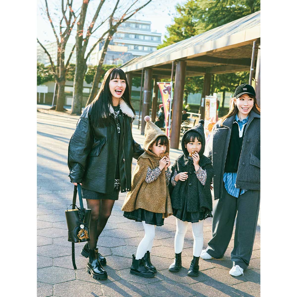 親子でリンクコーデを楽しむVERYママを拝見