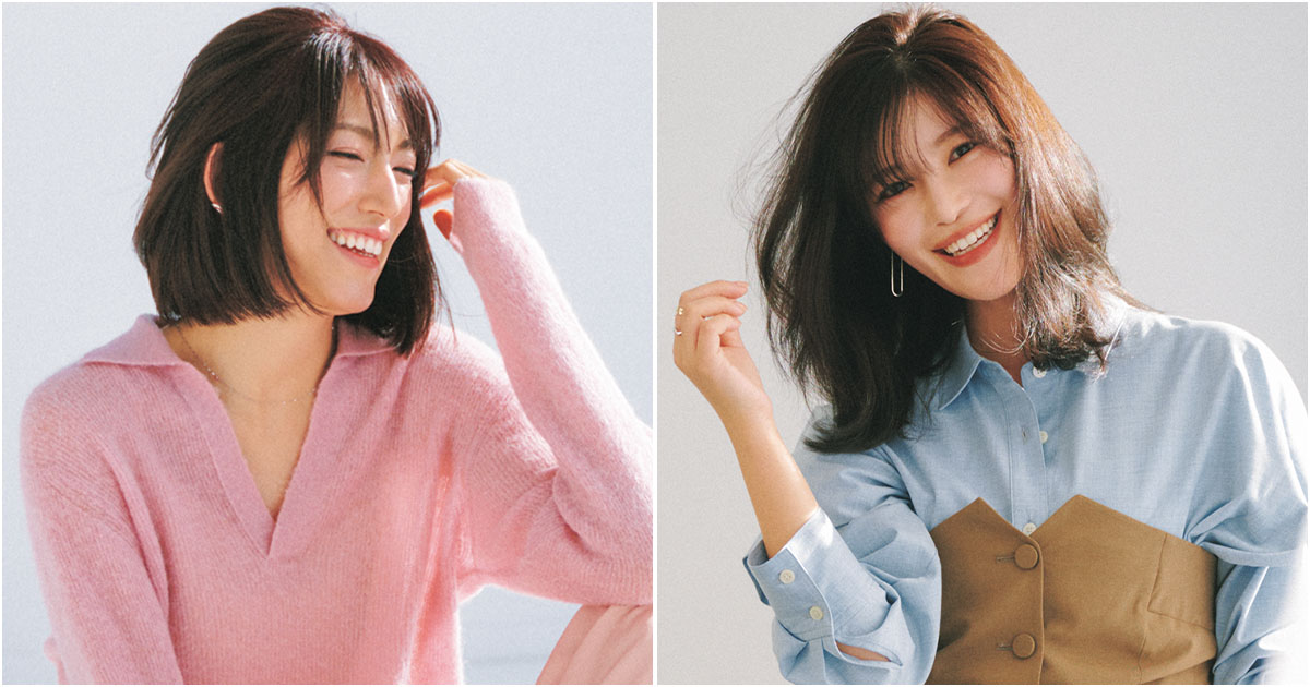 ヘアカットした芹名さんと咲和希さん