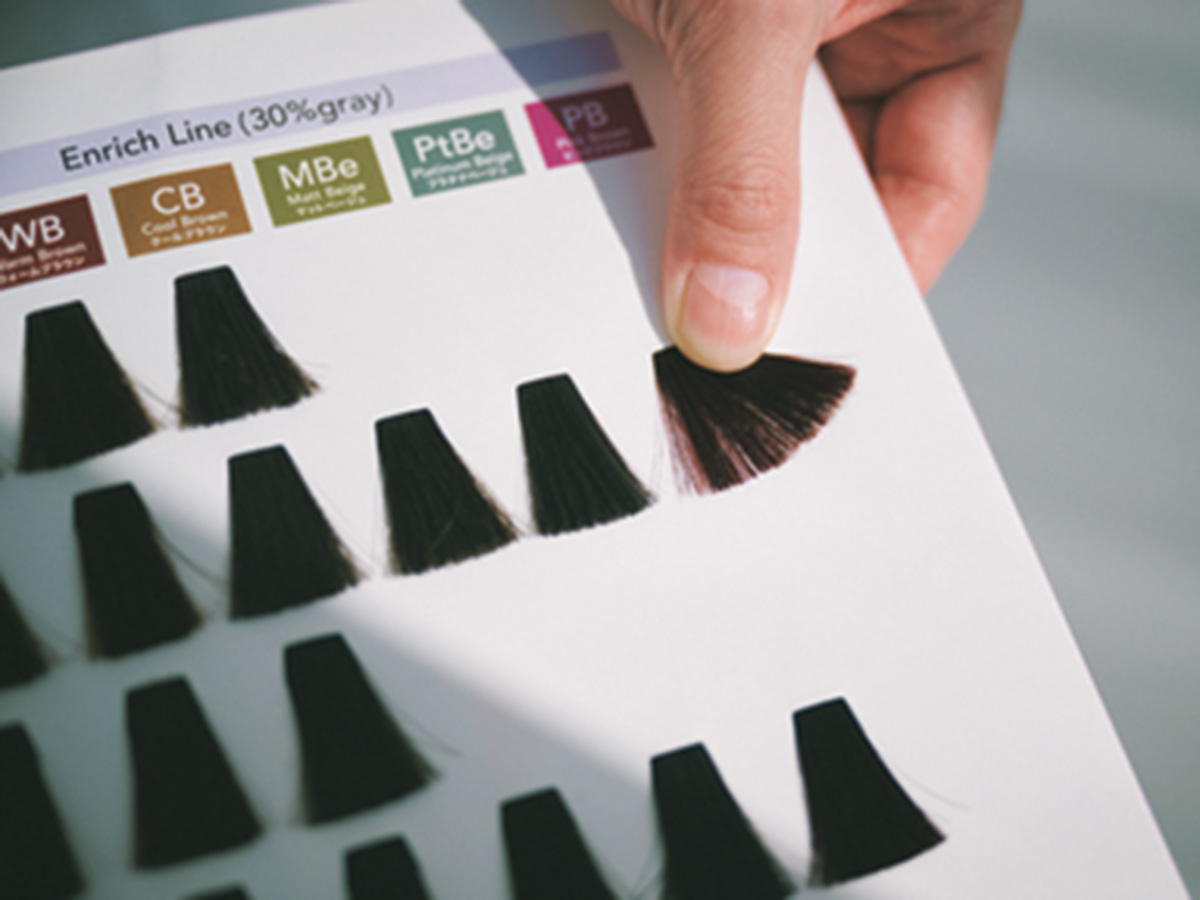 ヘアカラー見本