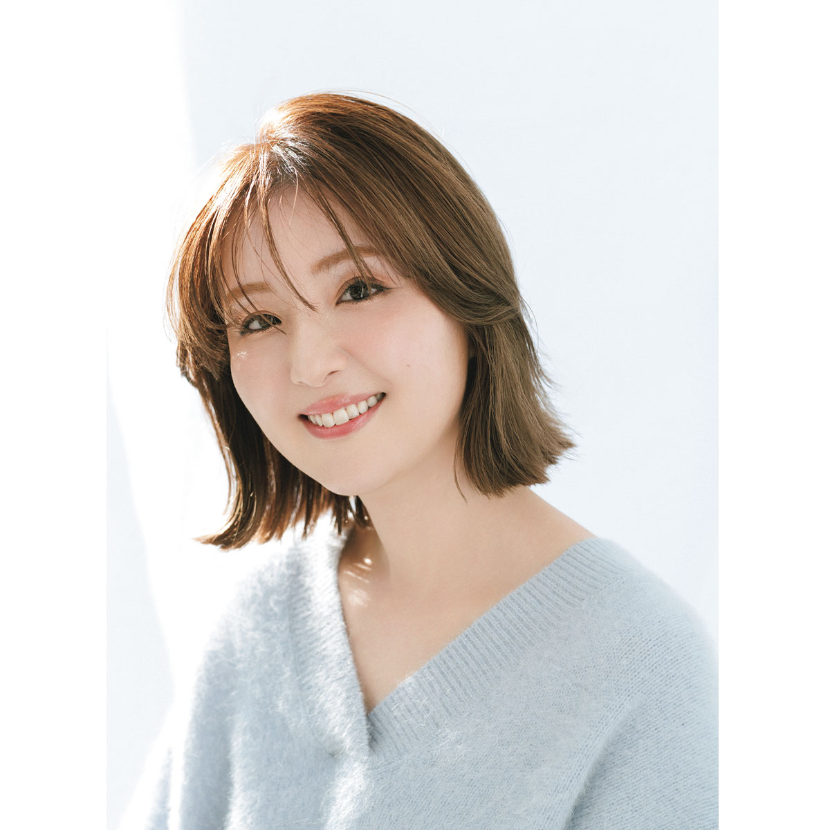 綺麗なボブヘアのママ