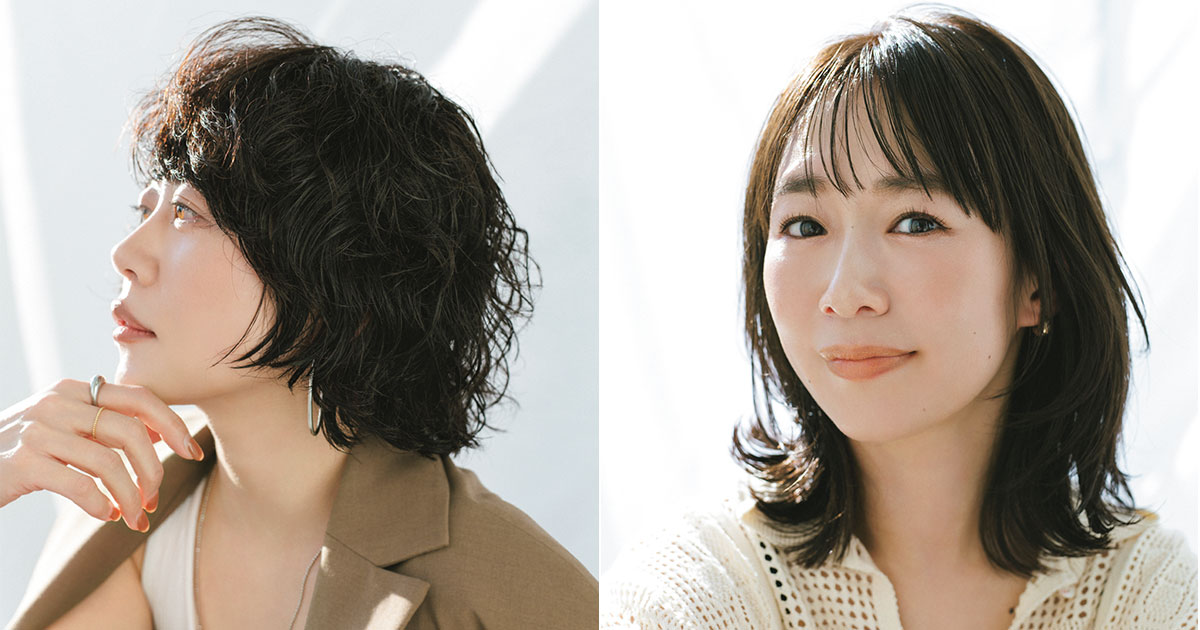 VERYスタッフ２人のヘアスタイル