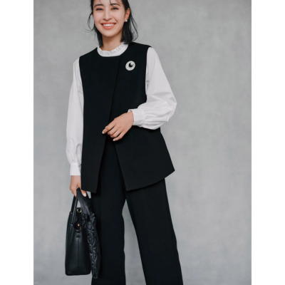 【ハレの日ママ】コーデ要らずで華やか！3点セットアップでこなれ感を