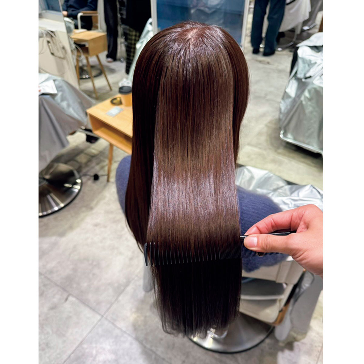 L'AUBE BLANCディレクター・楫 真梨子さんのヘア