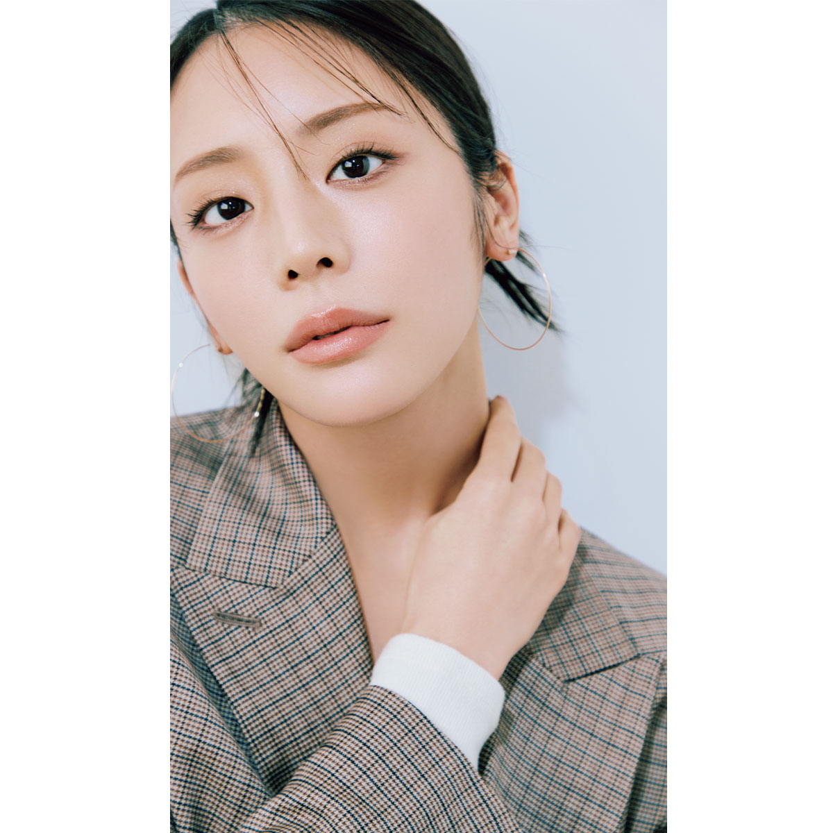 ザ リクイド ファンデーション eをつけたモデルのオンの日メイク