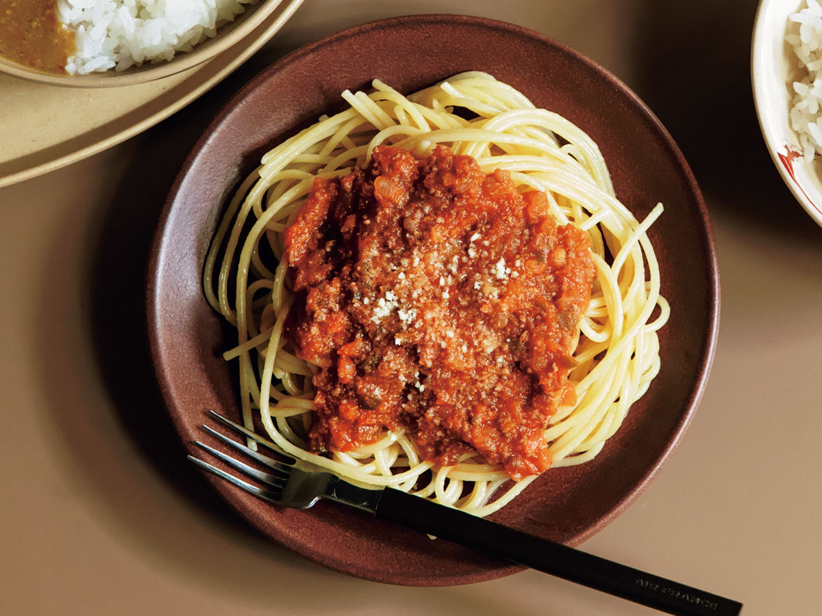 レコルトのスープメーカーで作るミートソース