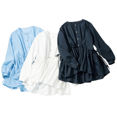 【1万円台】ノーアイロンでOK！新生活に頼れる『ペプラムブラウス』