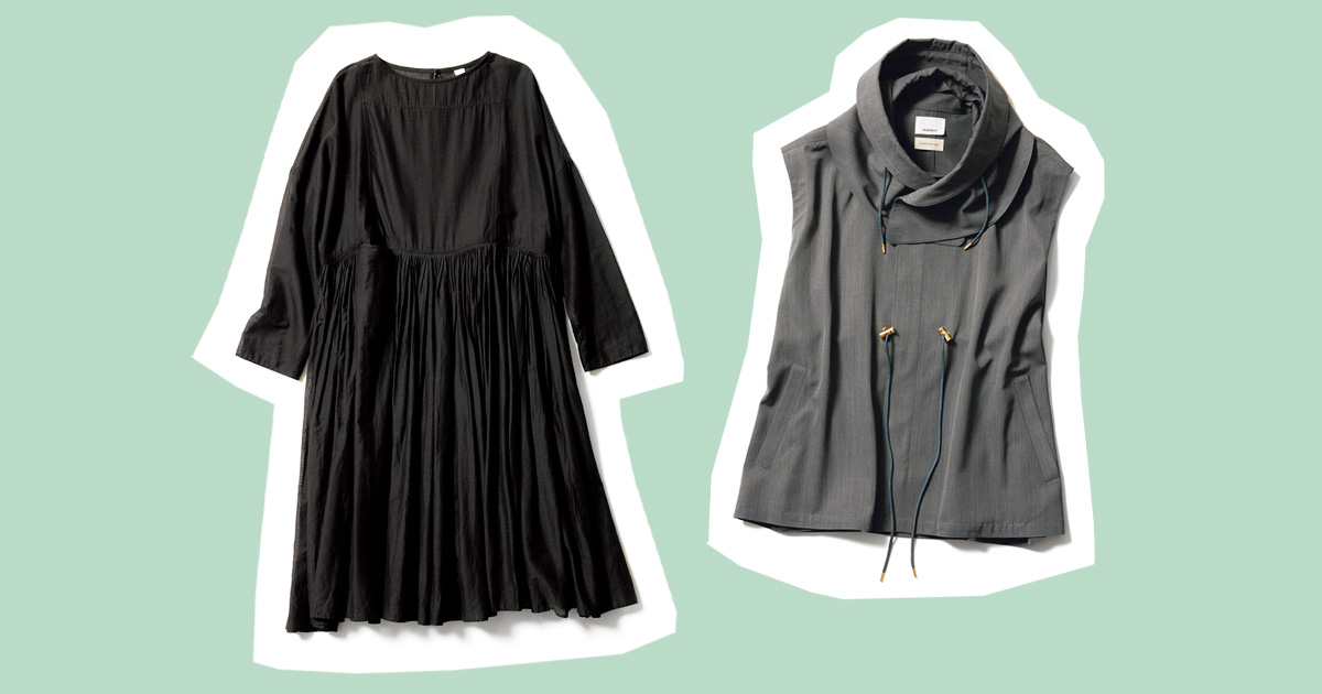 チュニックとジレコート