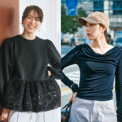 【気温20度の服装】週7スニーカー派ママに。カジュアルすぎない『ほの甘トップス』4選