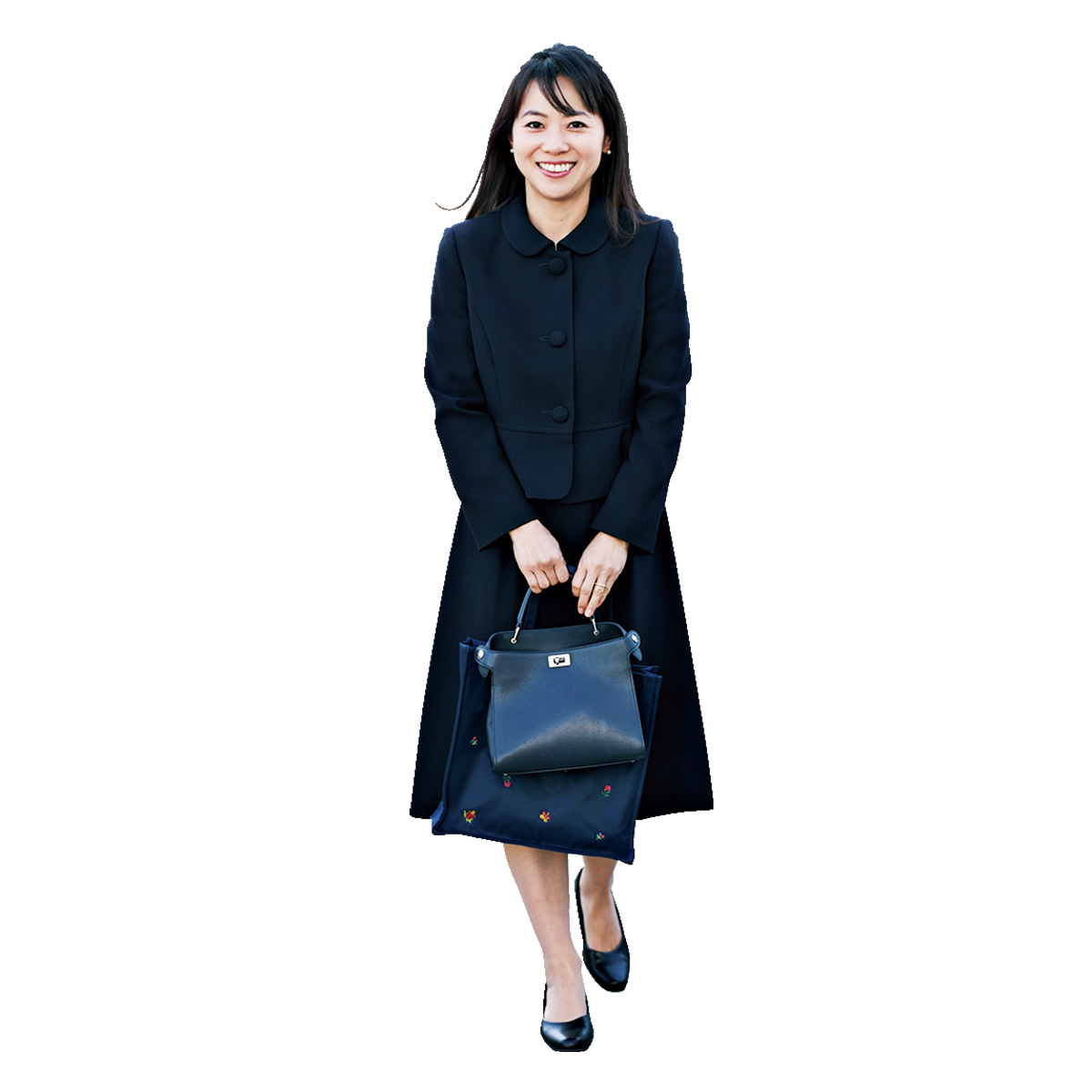 ユキトリイのスカートスーツのセレモニーコーデ