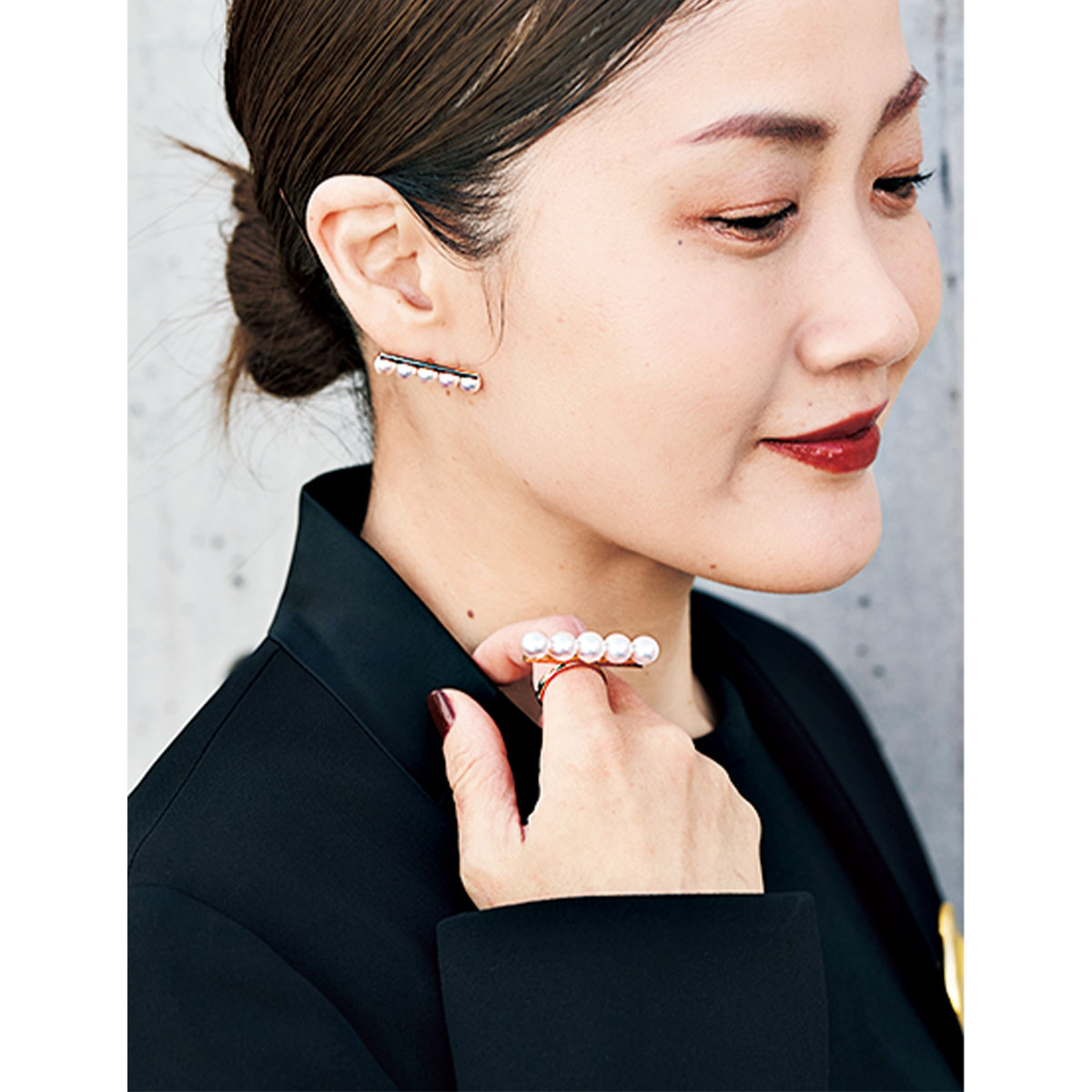 タサキのパールジュエリーがセレモニーコーデにマッチ