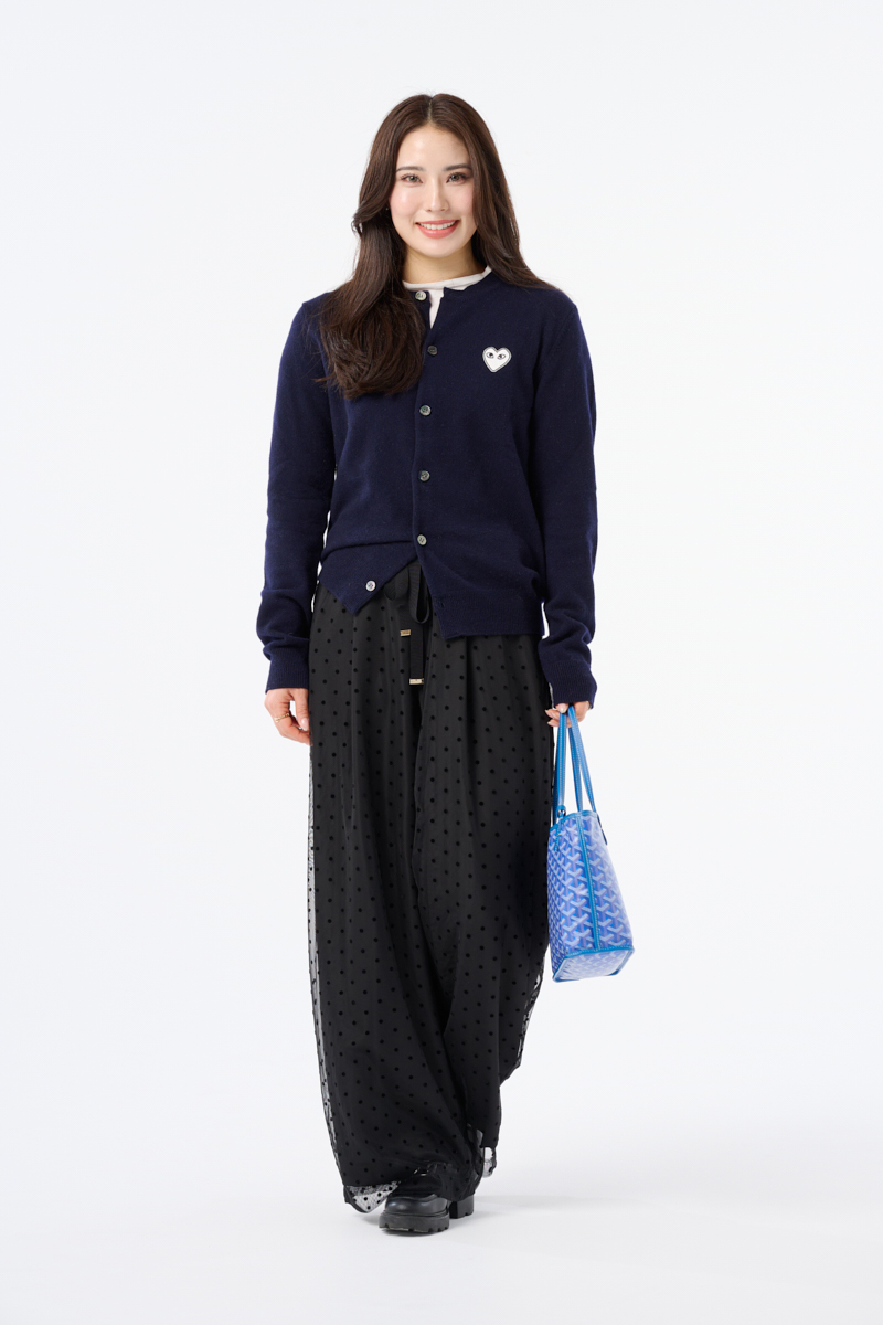 クラウドチームVERY gilet友理の[THREE SQUARE]チュールパンツコーデ