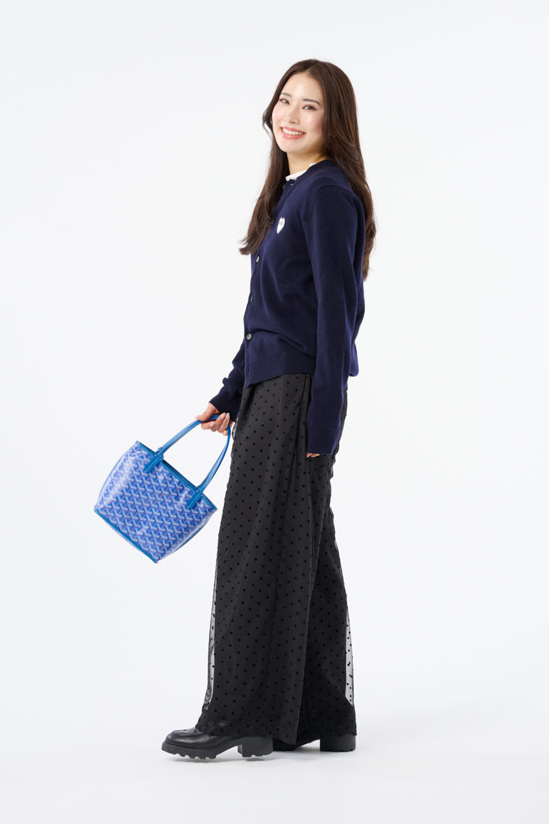 クラウドチームVERY gilet友理の[THREE SQUARE]チュールパンツコーデ