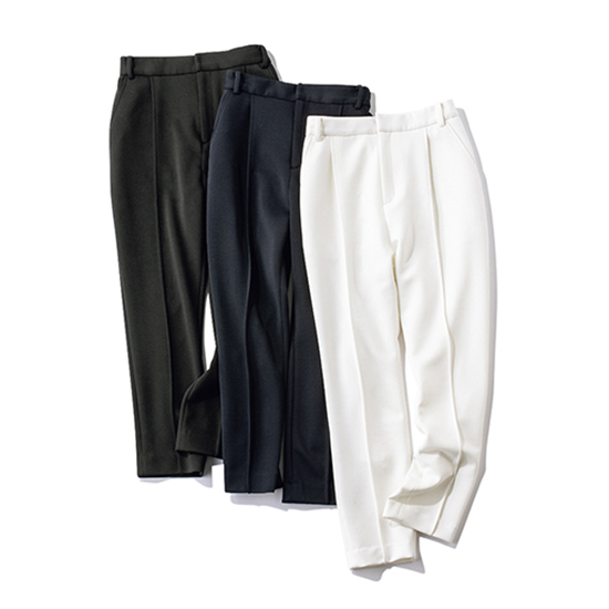 [THREE SQUARE]美脚ストレッチパンツ