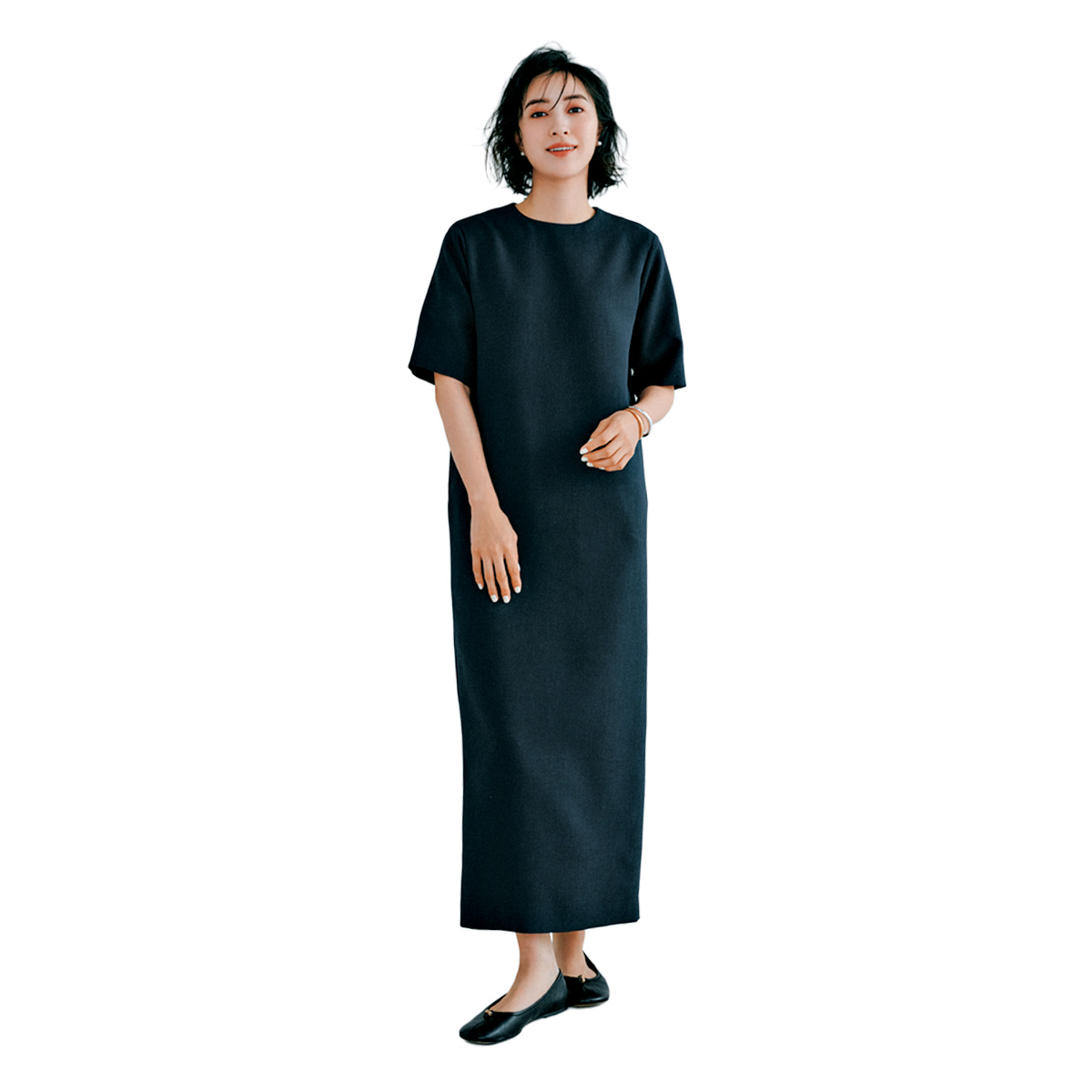 マルゥの五分袖ワンピース