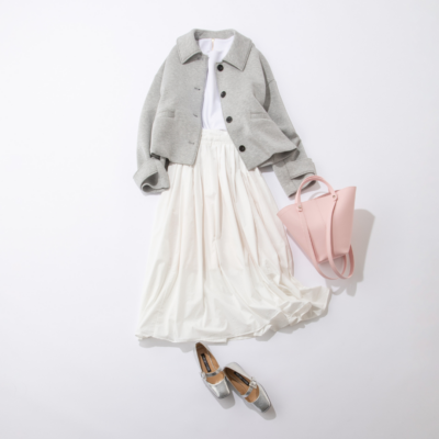 【大人の春コーデ】に「グレー」が1番頼れる！ピンクやイエローも浮かない