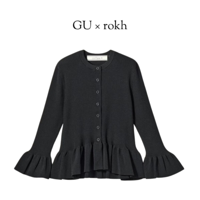 【GU】通勤にも参観日にも着回せる！「ペプラムニット」は買い逃し厳禁