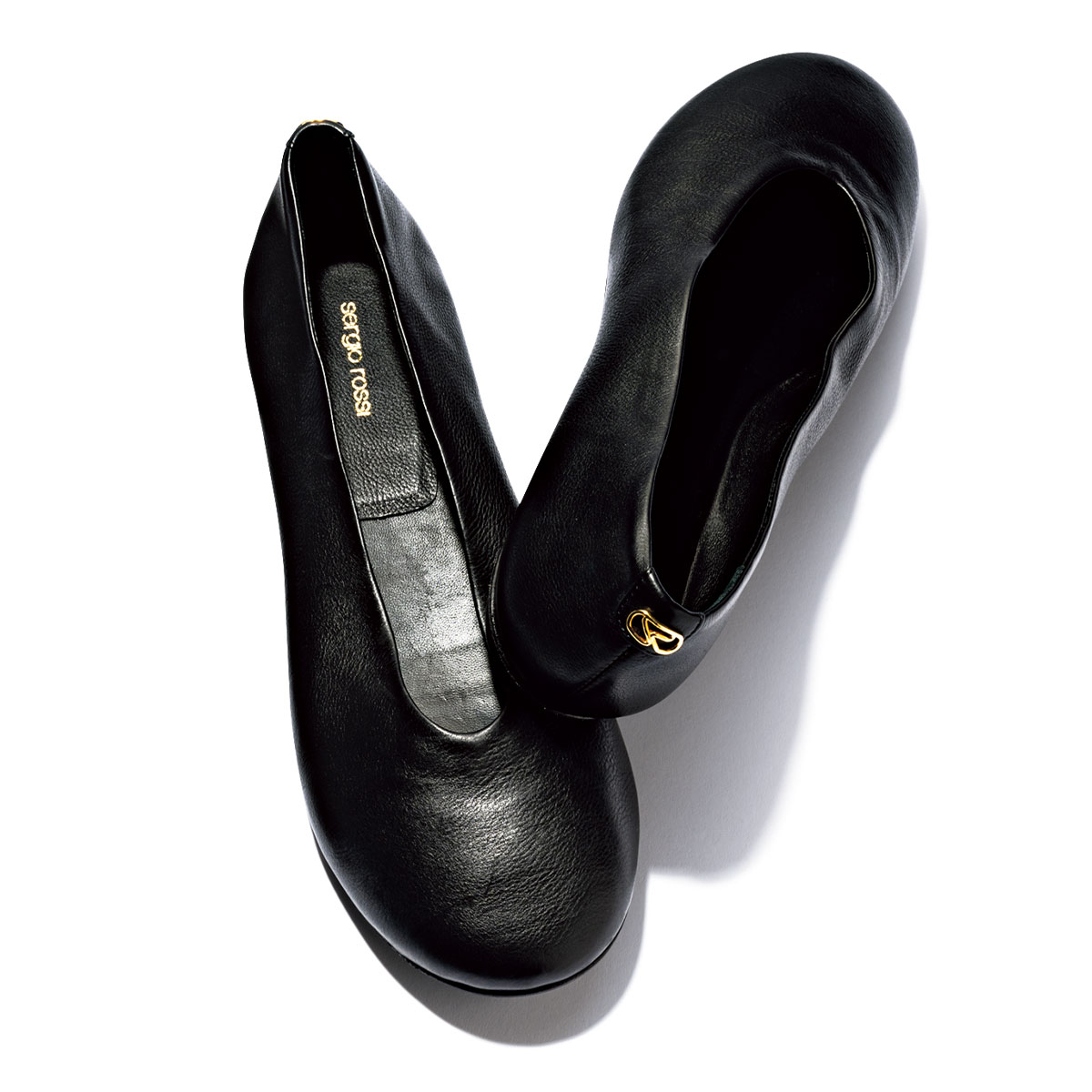 セルジオ ロッシのフッ軽黒シューズ