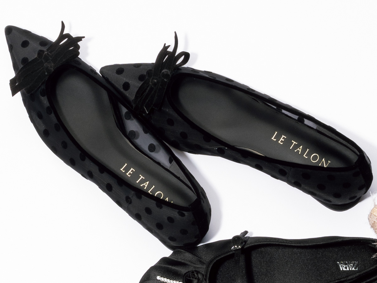 ル タロンの透け感がオシャレなシューズ