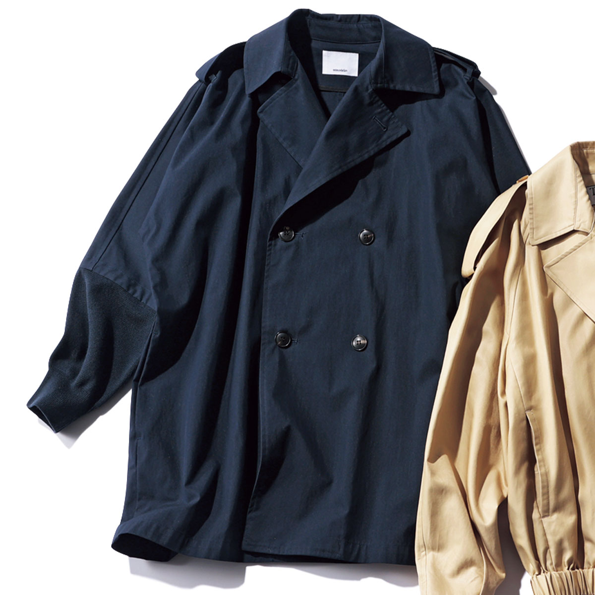 mtmodelistのネイビーのトレンチコート