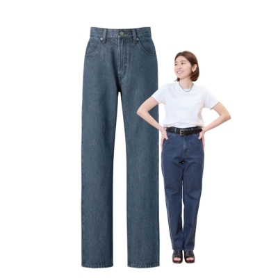 【ユニクロ】新作キレイめデニムの「脚長効果」がすごい！シンプルコーデも格上げ