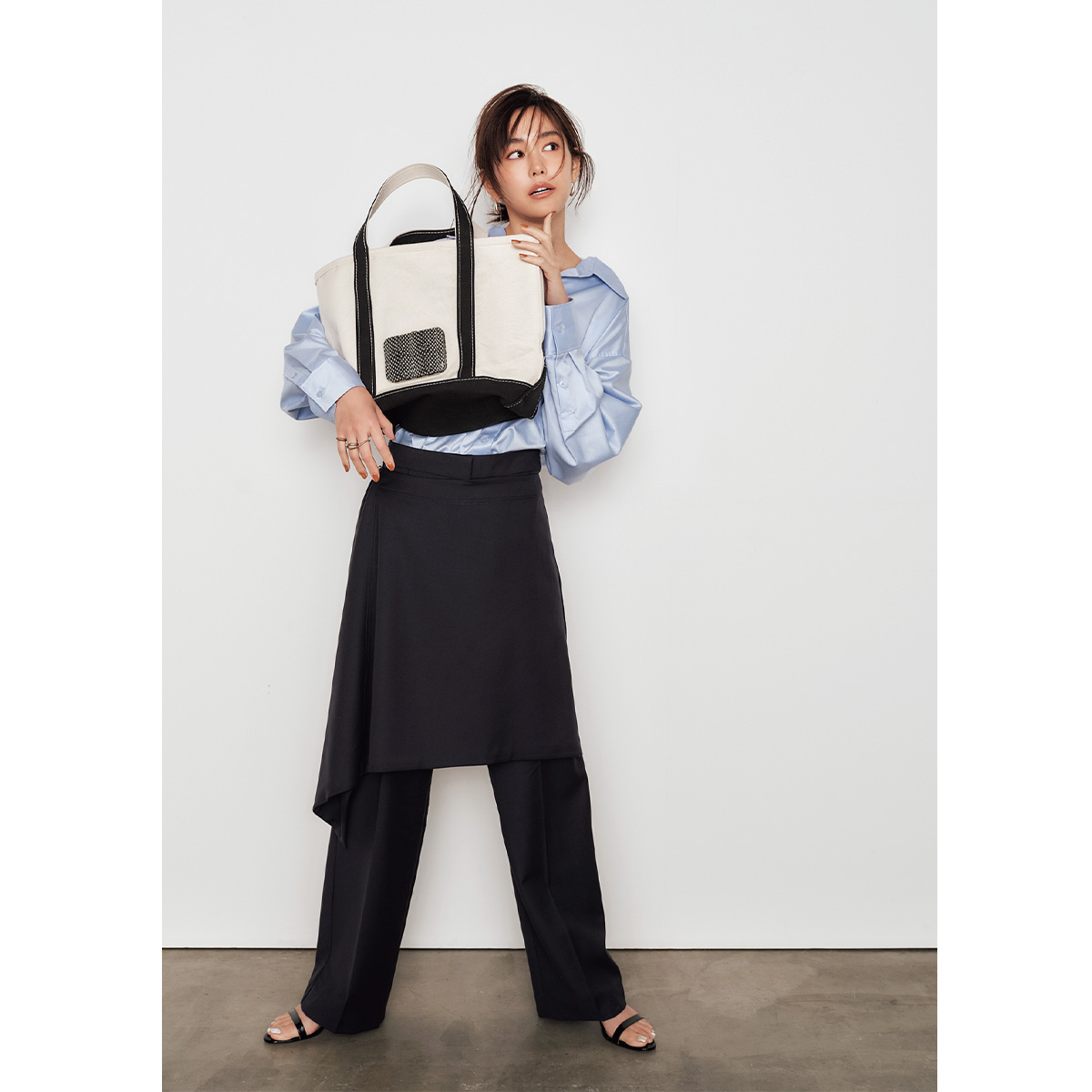 ルッツ モリス×エルエルビーンの主役級トートバッグはキレイめコーデに好相性