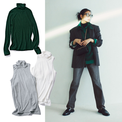 春も使える【タートルの重ね着】オシャレ12選！今年っぽい着こなしを総まとめ