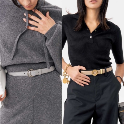 【プラダ、セリーヌetc.】シンプルコーデに差がつく「投資ベルト」4選！色合わせのコツも