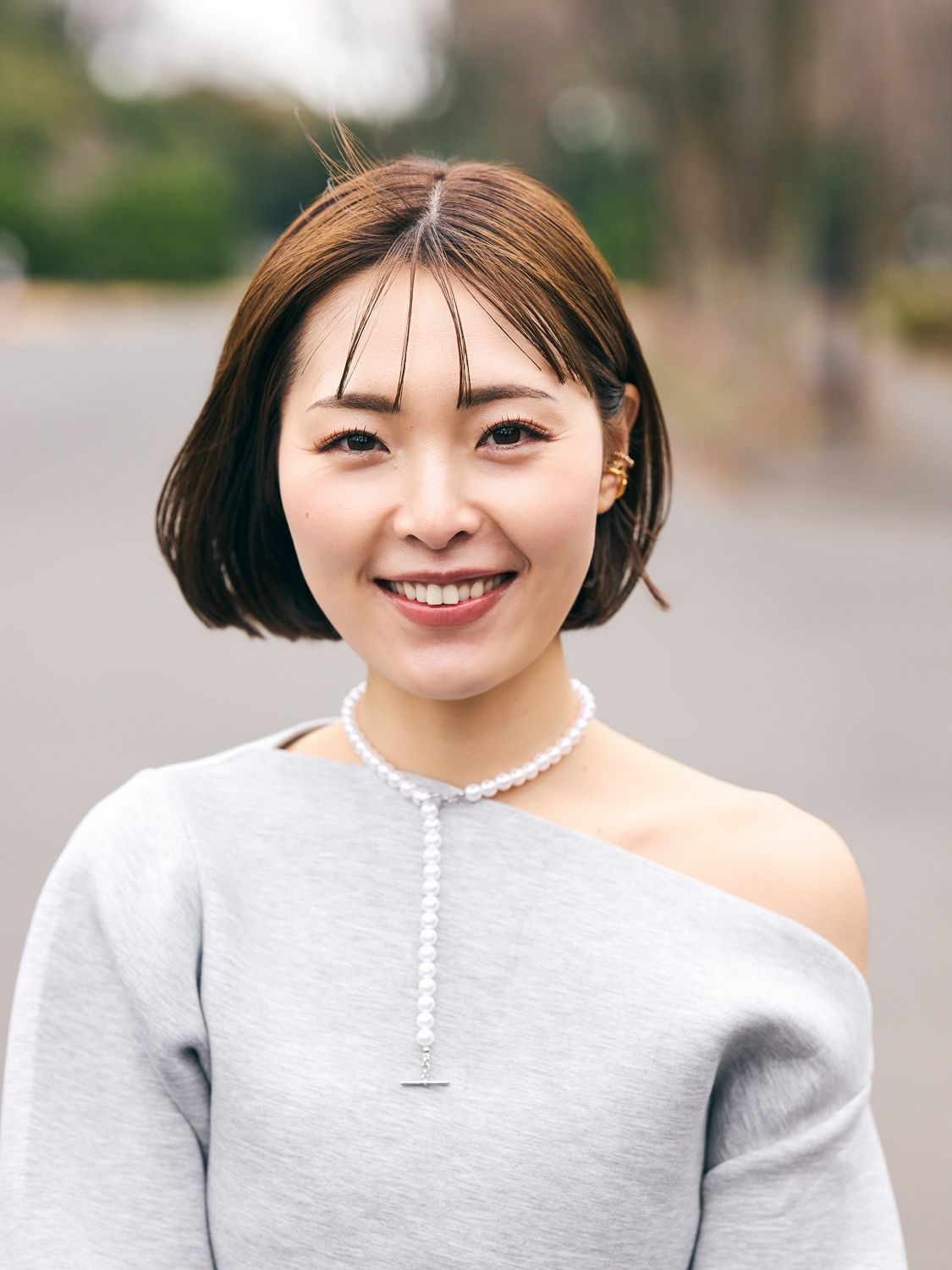 パールネックレスの寄り写真