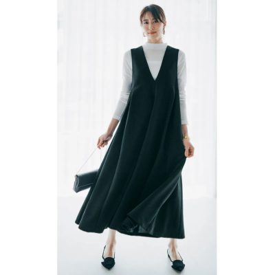 【ハレの日ワンピ】通年使えるジャンスカでキレイめ！デイリーにも着回せて◎