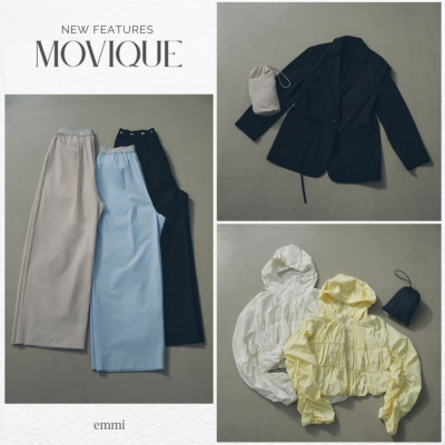 UVカット、撥水、接触冷感…欲しい機能が全部入り！【emmi】のきれいめ服3選