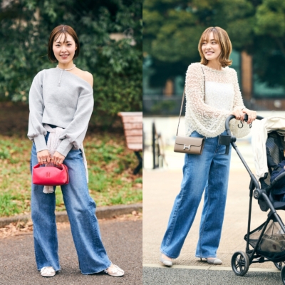 【肌見せトップス】は「デニム」と合わせてカジュアルダウンがママの鉄則！