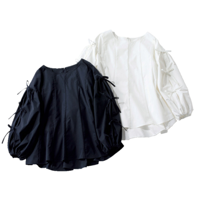 【1万円台】ママ友に「それどこの？」と聞かれる！甘派の『袖リボンブラウス』