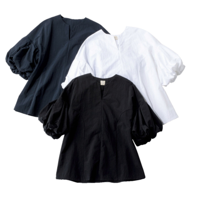 【1万円台】涼しく体型カバー！ママに圧倒的人気の『タフタブラウス』は夏まで使える