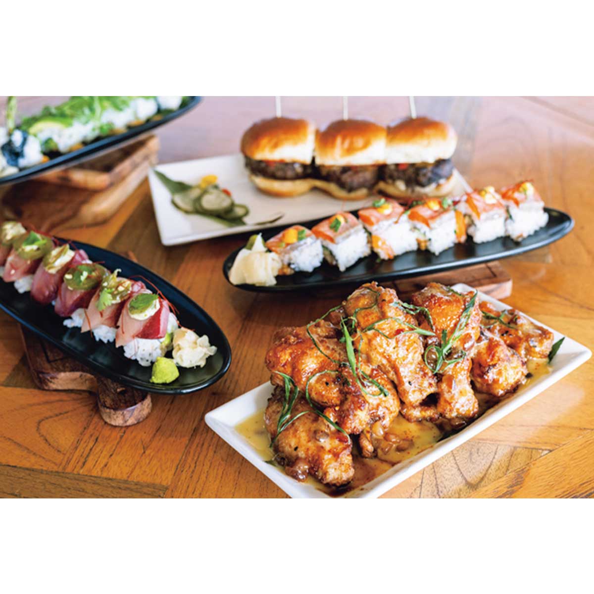 ハワイのレストランデックのフード