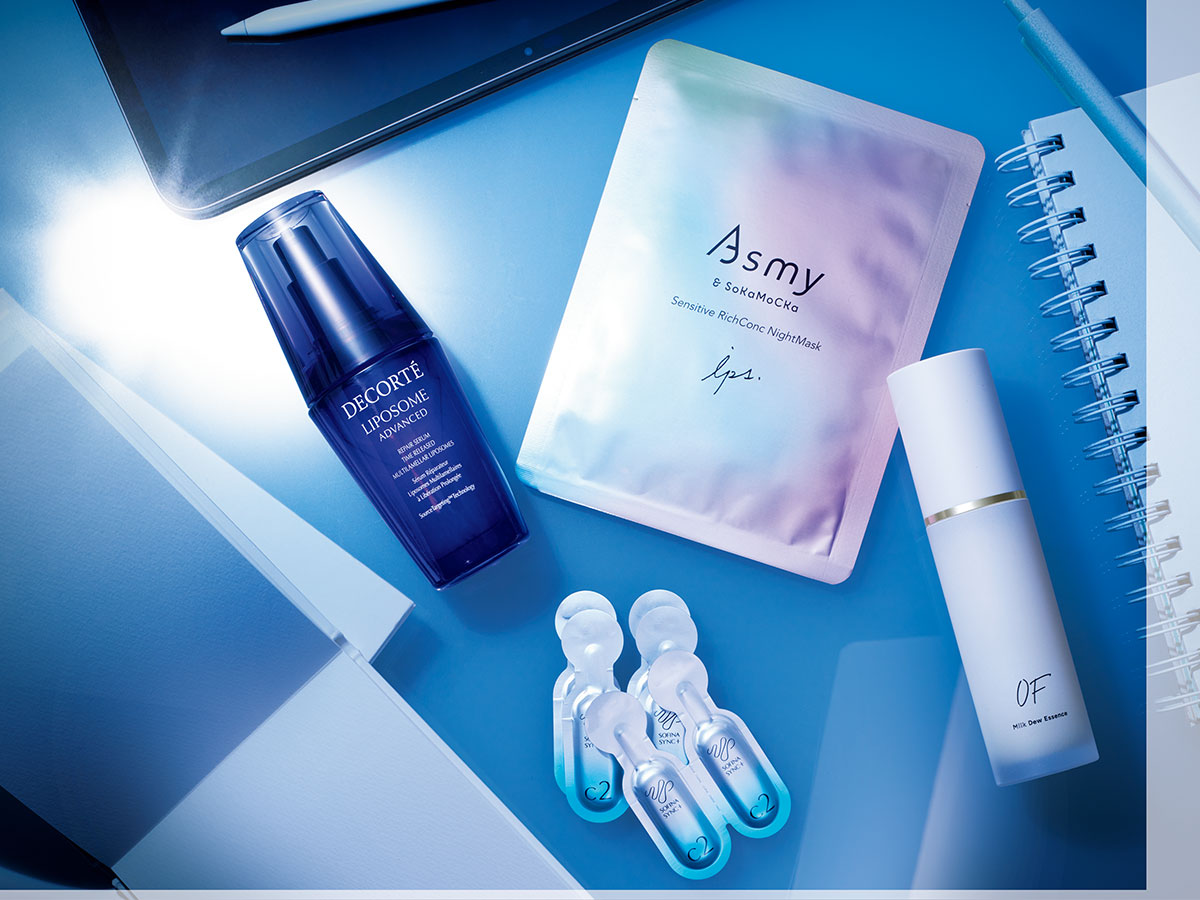 お風呂後にぴったりの導入美容液とオールインワン