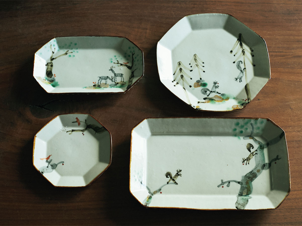 陶芸家・綿島ミリアムさんの「森」シリーズの器