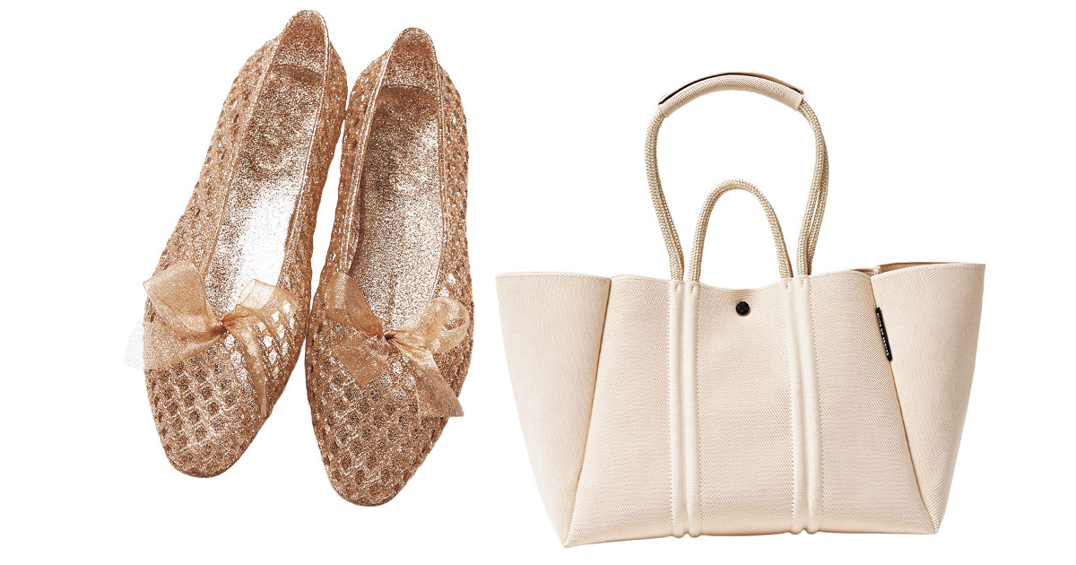 春から初夏に活躍するメッシュシューズとバッグ