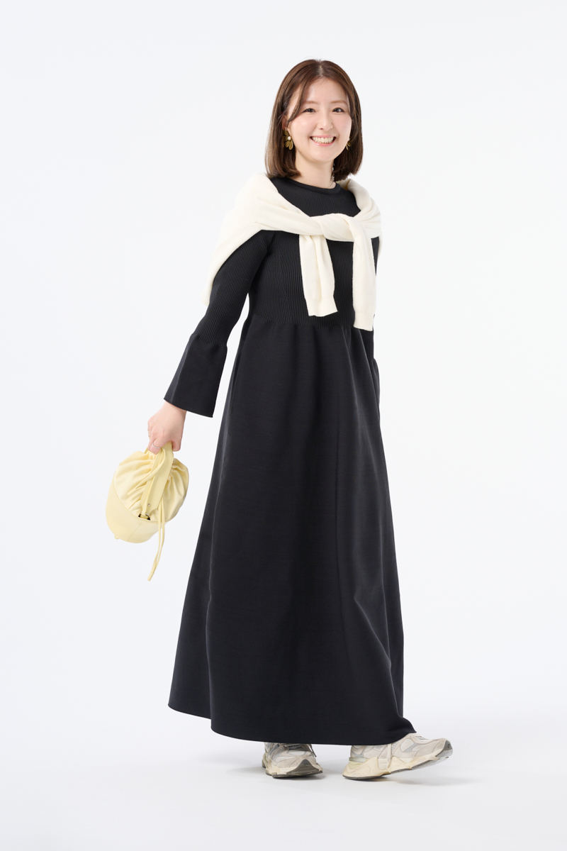 クラウドチームVERY藤原沙由里の[ENMOCA]グレースラインフレアワンピース