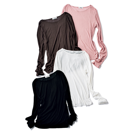 [ALEGRE]シアーリブカットソー