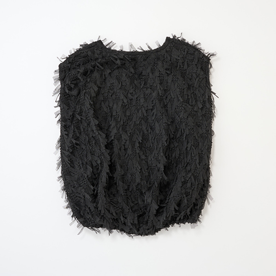 [THREE SQUARE]リボンペタルジレ