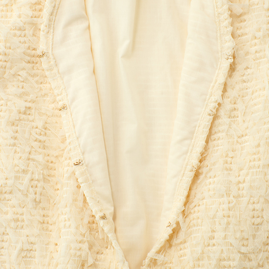 [THREE SQUARE]リボンペタルジレ