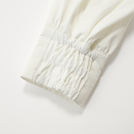 [THREE SQUARE]ペプラムタックブラウス